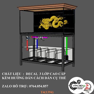 Tranh decal hồ cá_nhiều kích thước