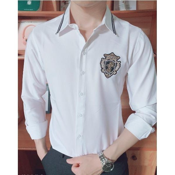 Áo Sơ Mi Nam Vải Cotton Lạnh Trắng Đen Mềm Mịn, Thoáng Mát. | BigBuy360 - bigbuy360.vn