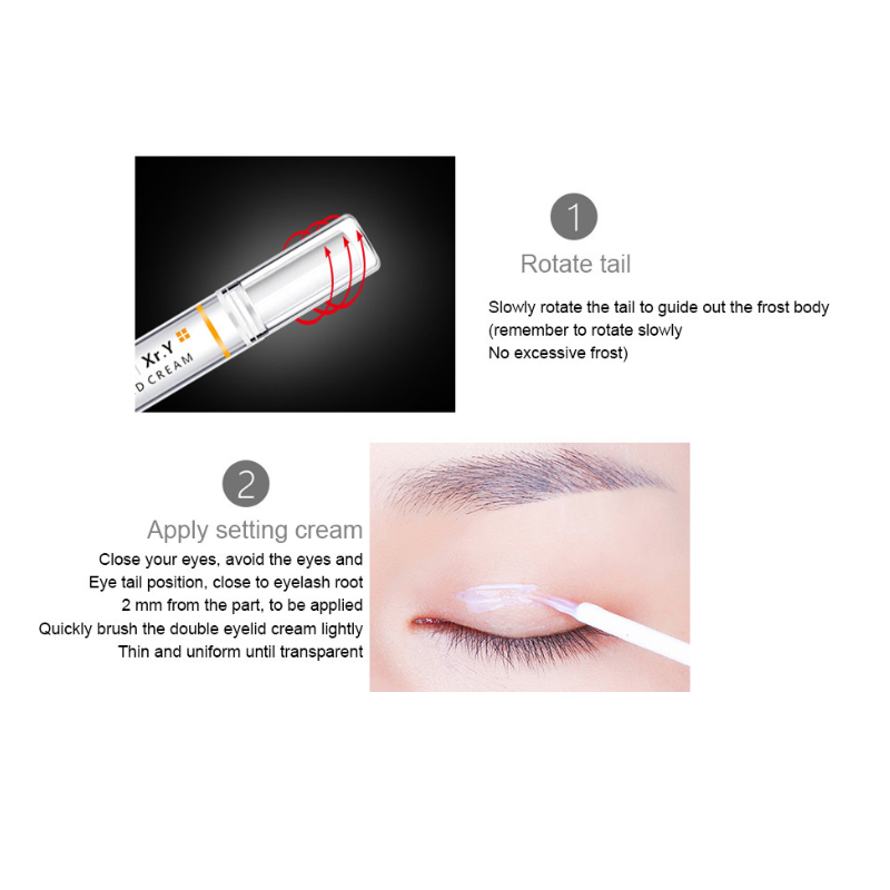 Kem Tạo Mắt Hai Mí Lâu Trôi Không Thấm Nước Vô Hình Bằng Nhựa