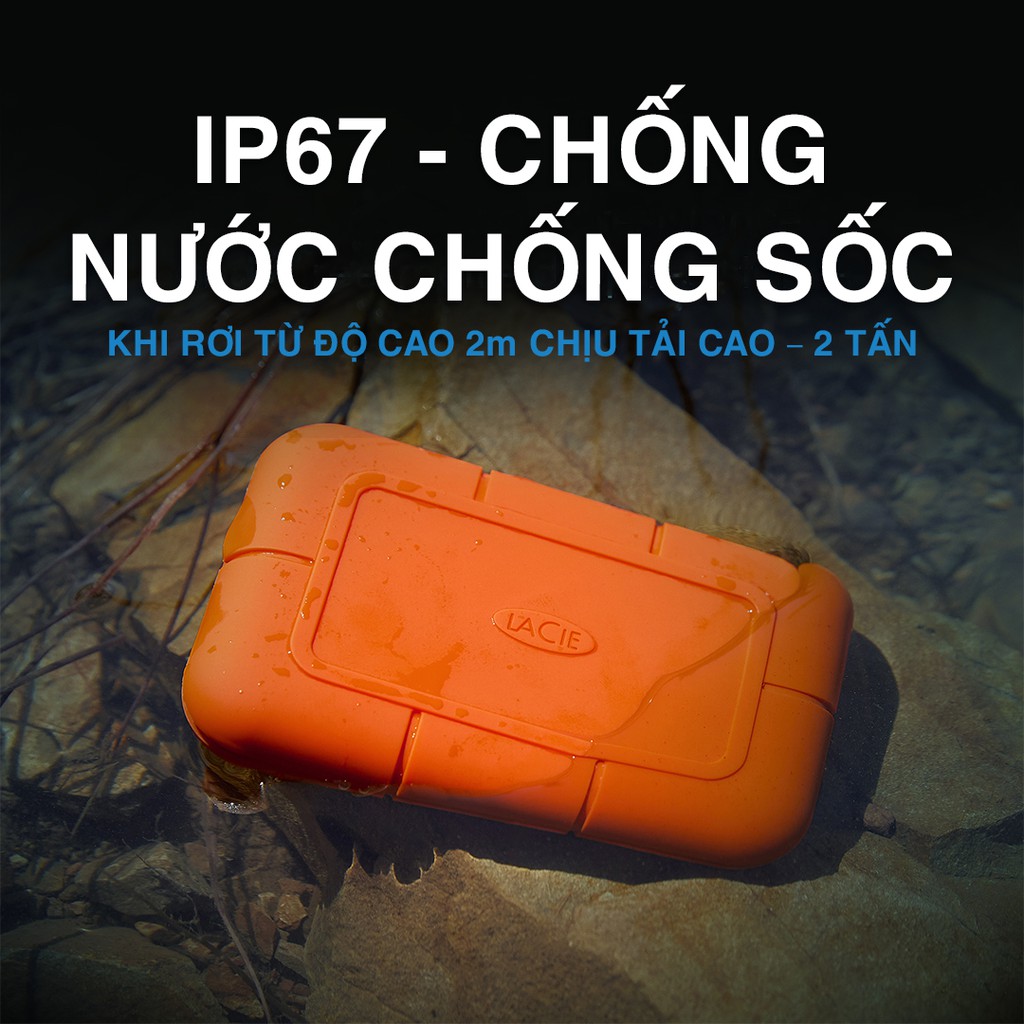 Ổ Cứng Di Động SSD Lacie Rugged 500GB, 1TB, 2TB USB-C, Thunderbolt 3 + Gói cứu dữ liệu | WebRaoVat - webraovat.net.vn