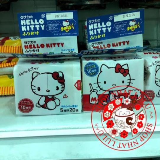 Gia vị rắc cơm Hello Kitty (20 gói/ túi) Nhật bản shopnhatlulu