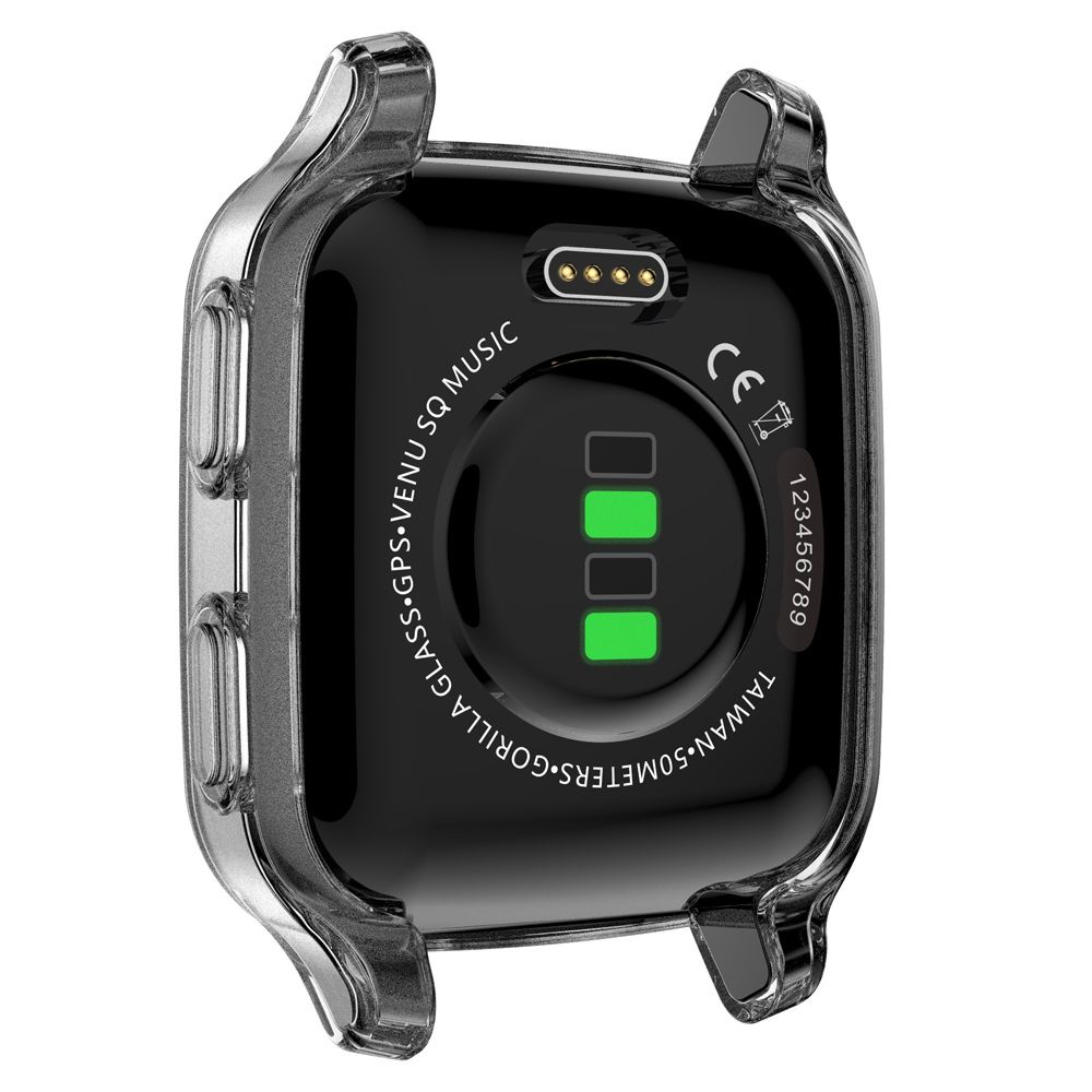 Ốp bảo vệ viền đồng hồ thông minh Garmin Venu SQ bằng TPU mạ điện chống sốc/trầy xước