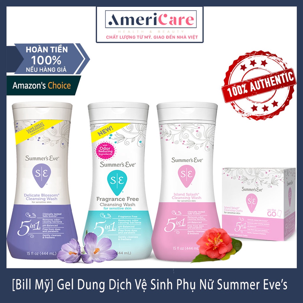 [Bill Mỹ] Dung Dịch Vệ Sinh Summer’s Eve Cleansing Wash