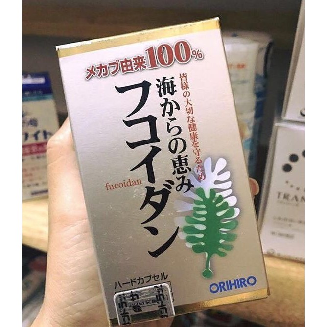 viên uống tảo fucoidan orihio nhật bản