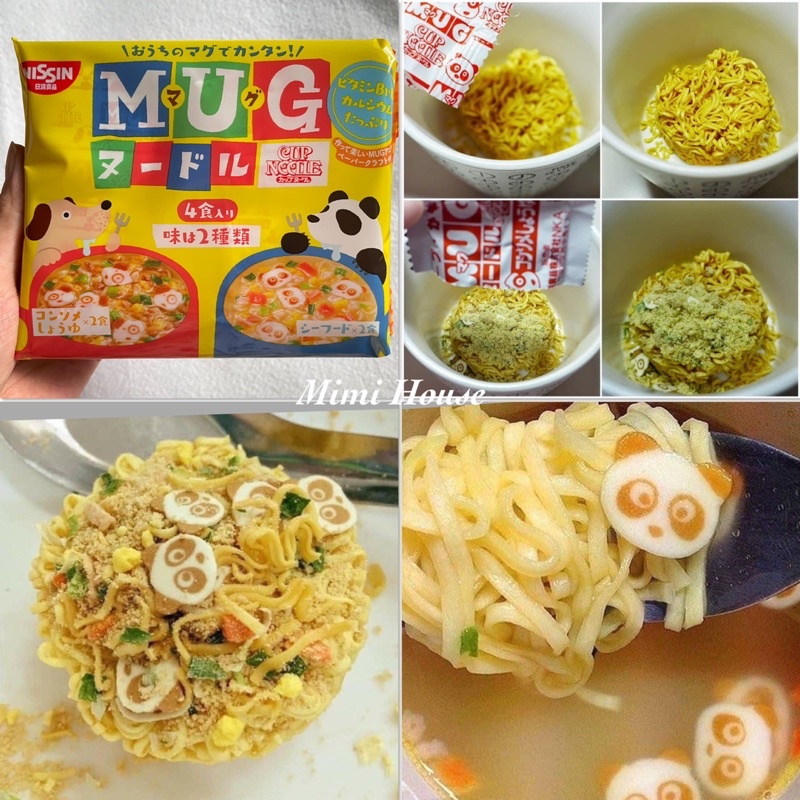 Sản phẩm ăn liền cho bé 12m+: mì Mug, mì Apaman, miến Hikari, hoành thánh