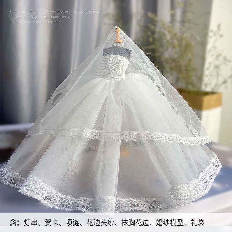 Mô Hình Hộp Nhạc Váy Cưới Mini Cao Cấp