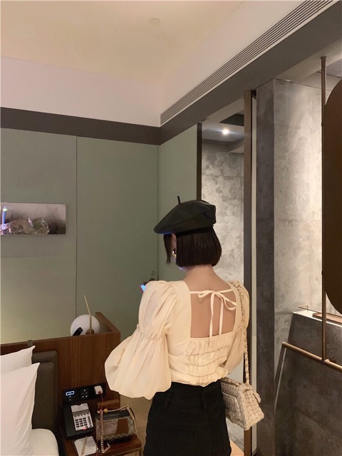 Áo sơ mi tay phồng