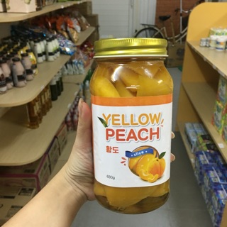 Nước đào ngâm Nong woo Hàn Quốc 680g