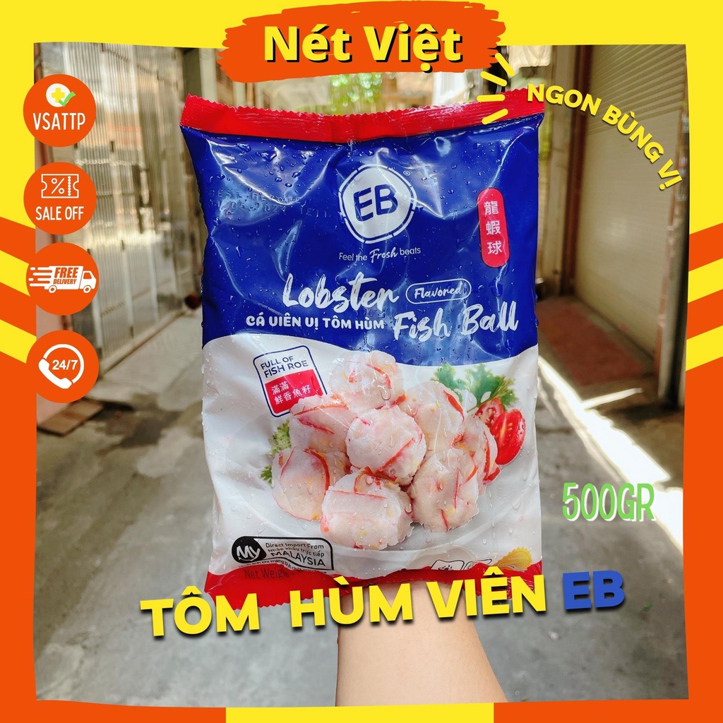 Viên Tôm Hùm Lobster Ball EB, Viên Thả Lẩu Malaysia Gói 500gr