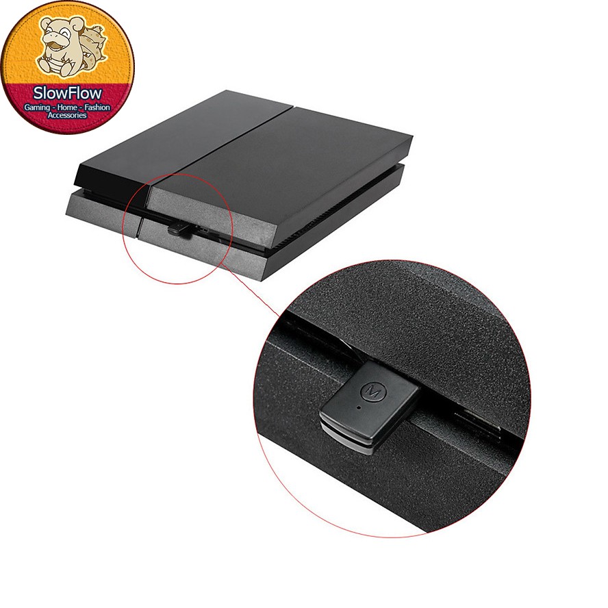 USB bluetooth cho PS4, PS5 sóng bluetooth 4.0 kết nối USB 2.0, truyền tín hiệu 15m Dongle Ralan P4 Phụ kiện SlowTech | BigBuy360 - bigbuy360.vn