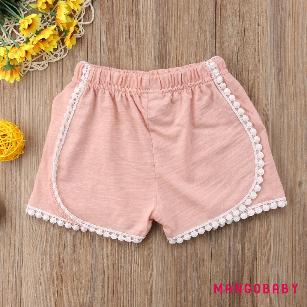 Quần Short Vải Cotton Thiết Kế Dễ Thương Cho Bé