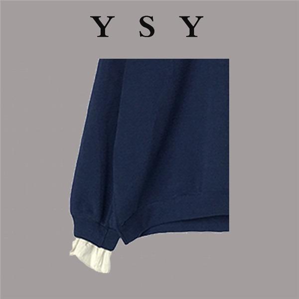 Áo Sweater Dáng Rộng Phong Cách Preppy Pháp Thời Trang Thu Đông Cho Nữ 150kg