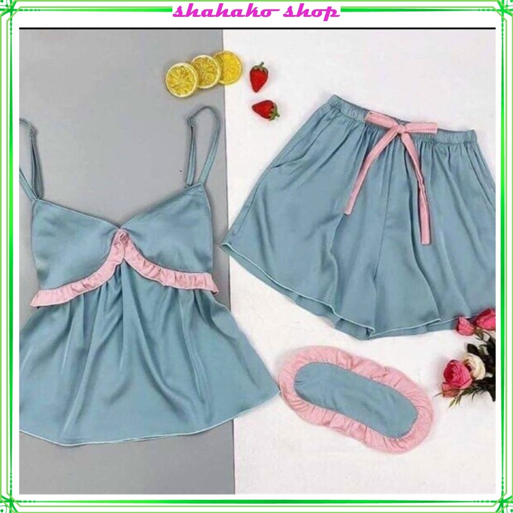 Đồ ngủ nữ, đồ bộ mặc nhà áo 2 dây chất lụa satin - FREESIZE - SIÊU QUYẾN RŨ – 2 màu đẹp y hình | BigBuy360 - bigbuy360.vn