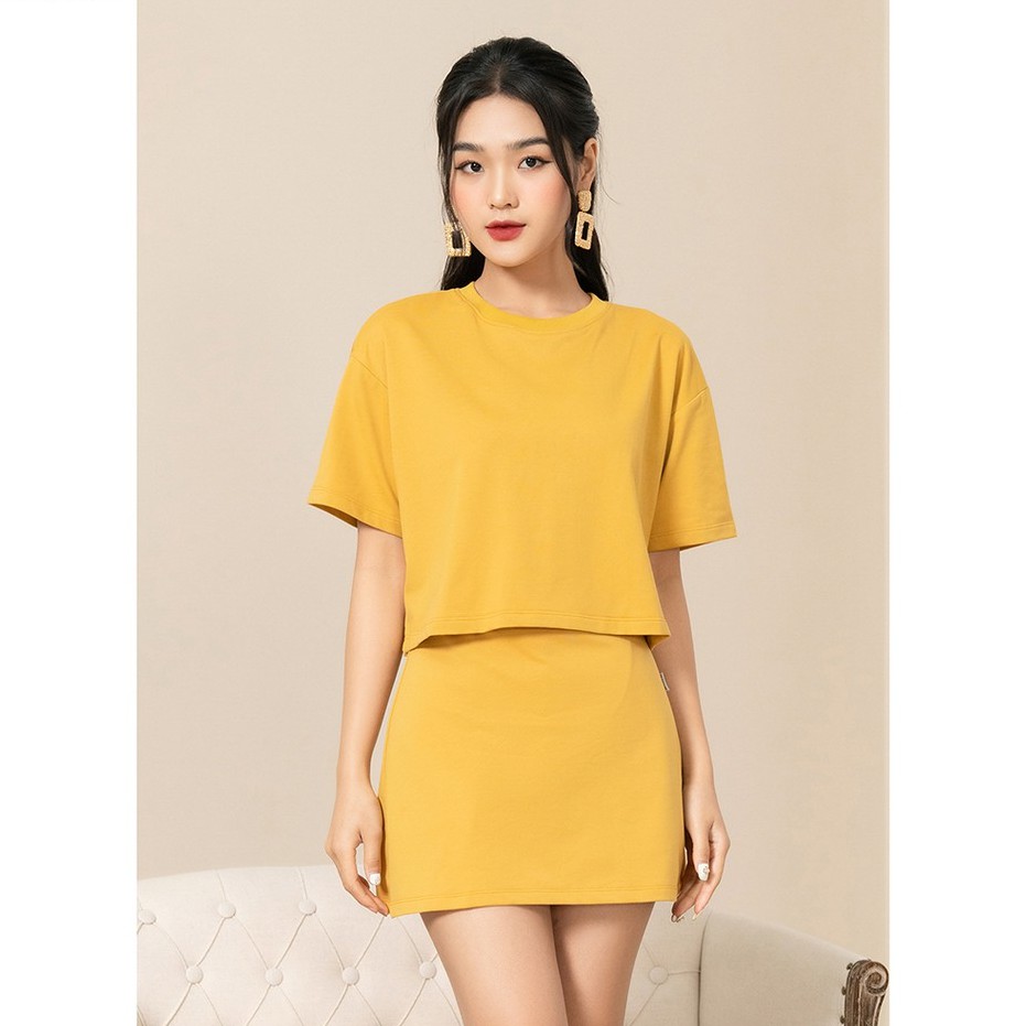 Áo Croptop nữ 92WEAR 4 MÀU đủ size, khóa đóng sau lưng ATA1217