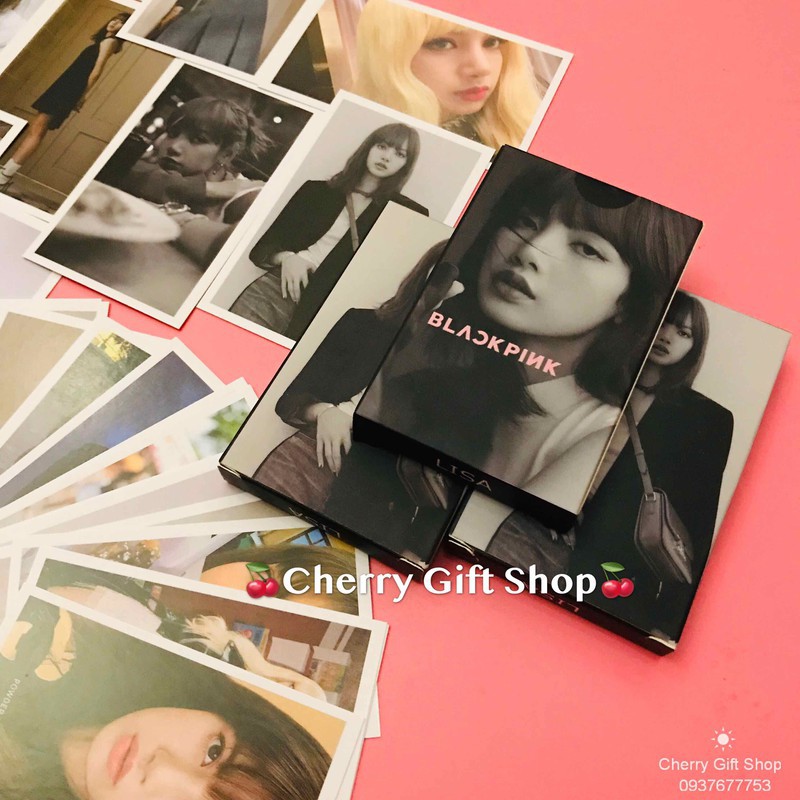 Bộ Lomo Card Black Pink Lisa Mẫu Mới Nhất