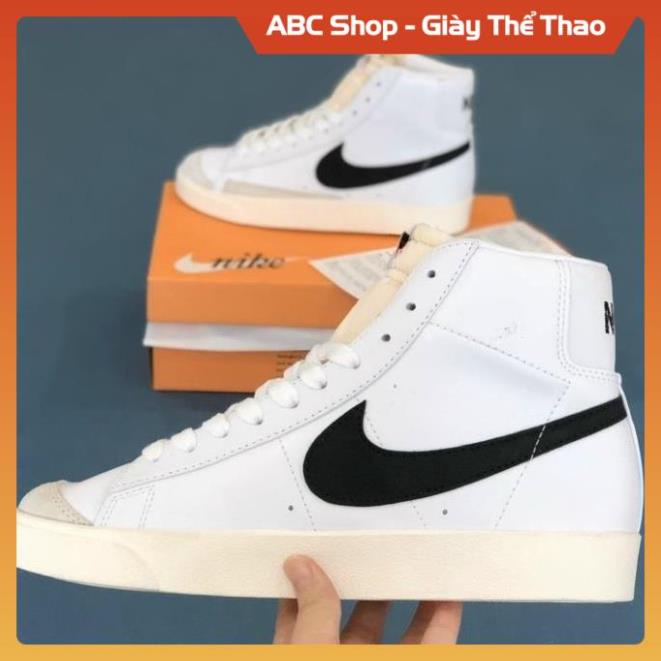 [FreeShip+ Hàng Xịn] Giày thể thao Blazer Mid 77 Vintage ‘White Black’ CZ1055-100 Chuẩn hot trend, giầy jd1 cao cổ