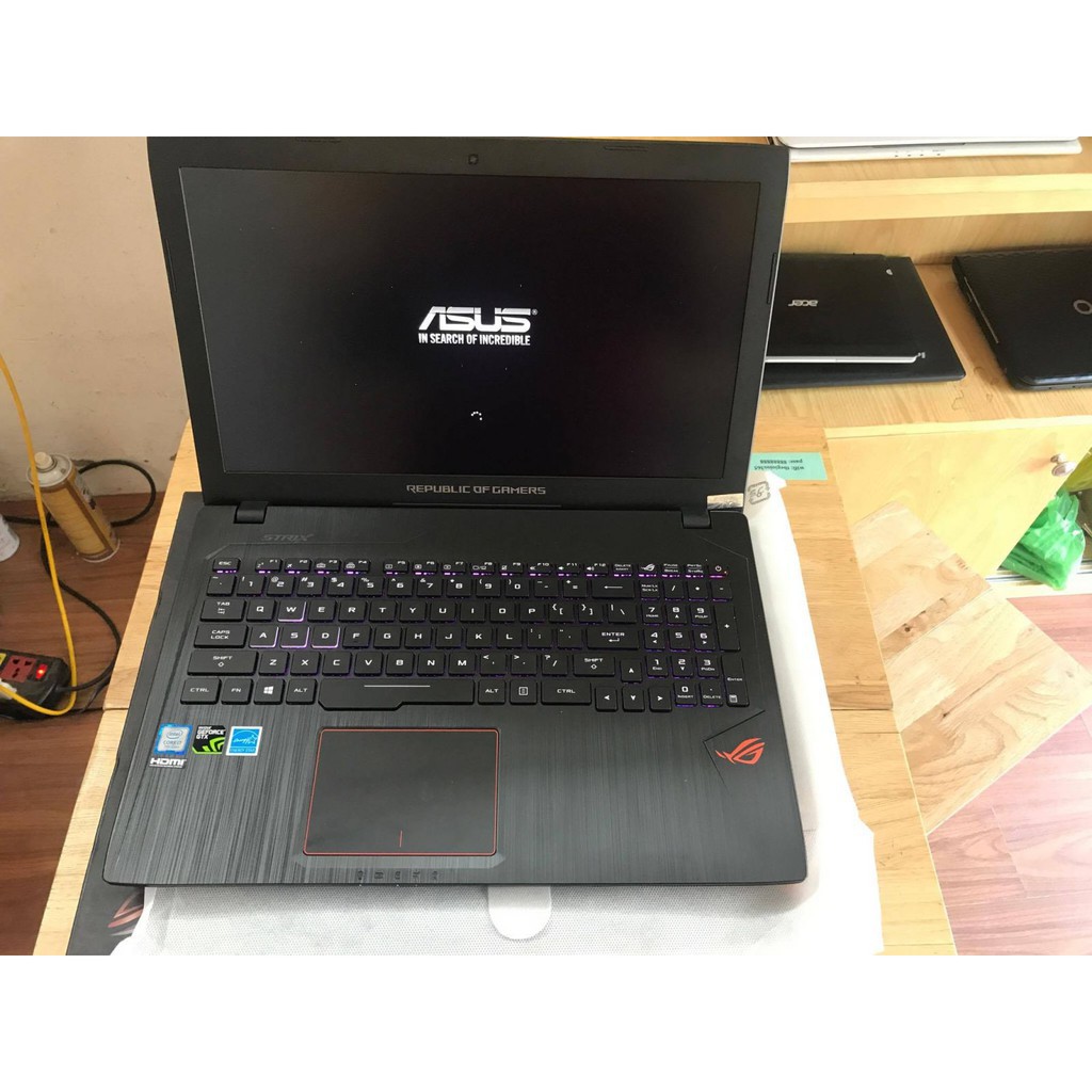 Laptop Gamming Cũ Asus GL553VD-FY305 i7-7700HQ|8GB|HDD 1TB|NVIDIA GTX 1050 4GB|15"6