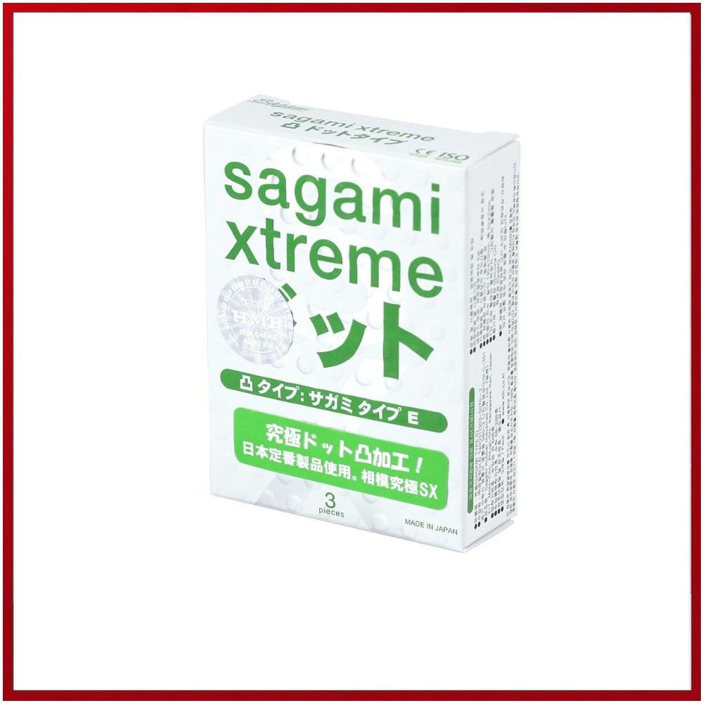 Bao cao su Gai Bi SAGAMI XTREME WHITE - Xuất Xứ Nhật Bản - Hộp 3c