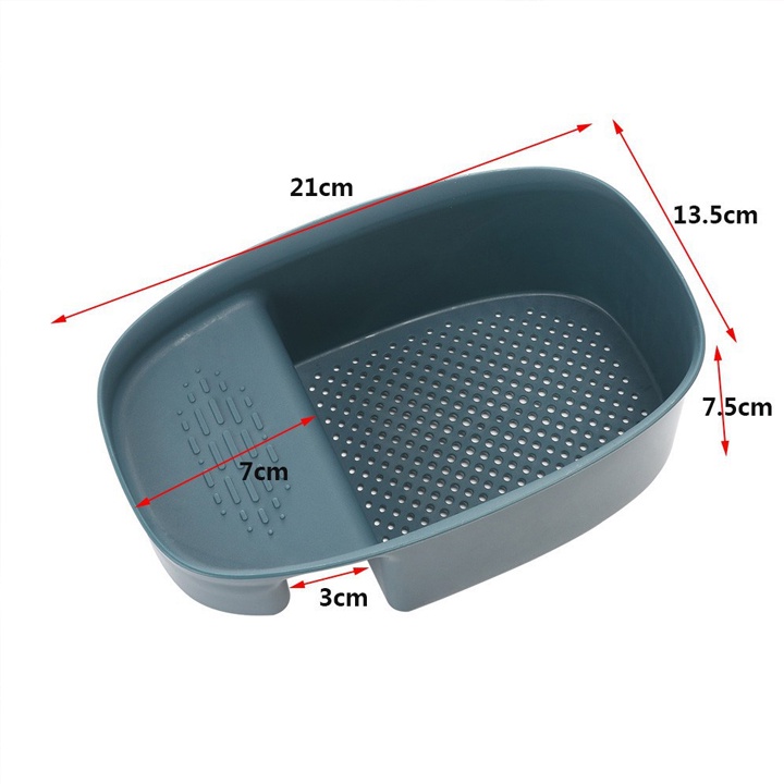 Khay Lọc Rác, rửa hoa quả Gắn Bồn Rửa Chén Đa Năng tiện lợi - giao màu ngẫu nhiên