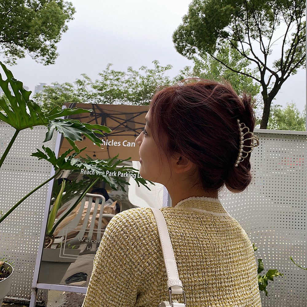 Kẹp Tóc Hình Vương Miện / Hình Học Đuôi Ngựa Nhiều Màu Thanh Lịch Kiểu Hàn Quốc Cổ Điển Cho Nữ 81