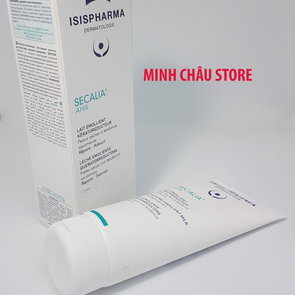 Secalia AHA Isis Pharma kem Giảm Khô Da, Dày Sừng 200ml