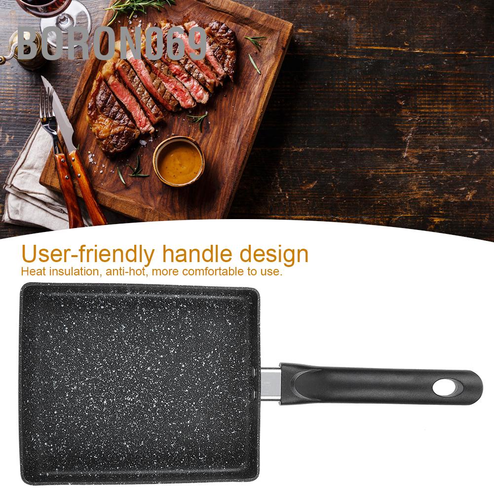 Boron069 Non‑stick Omelette Pan Egg Steak Frying Pizza Cooking Pot Kitchen Supplies for Induction Cooker