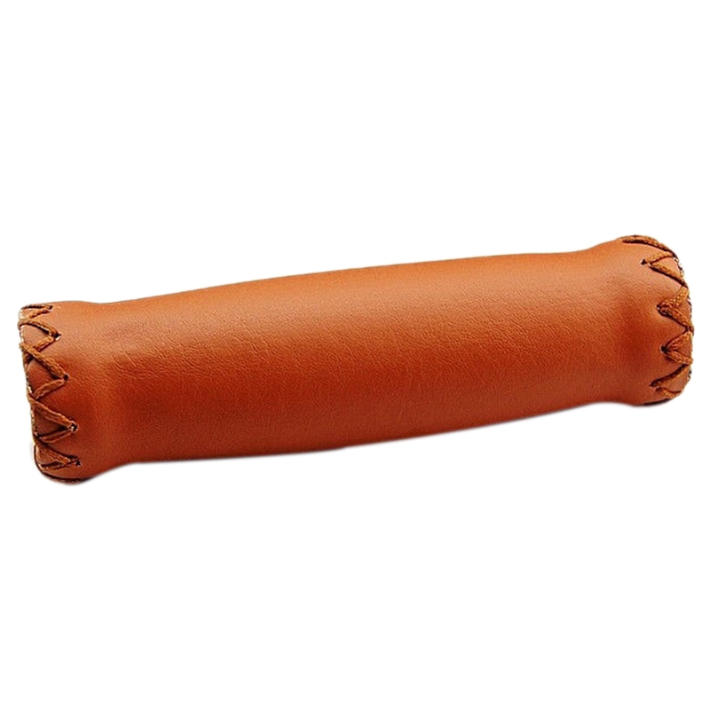 Bọc tay nắm xe đạp bằng da màu nâu phong cách vintage độc đáo