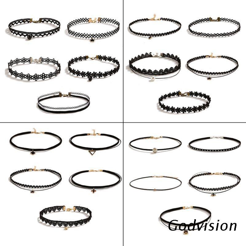 Set 5 Vòng Cổ Choker Thời Trang Cho Bé Gái