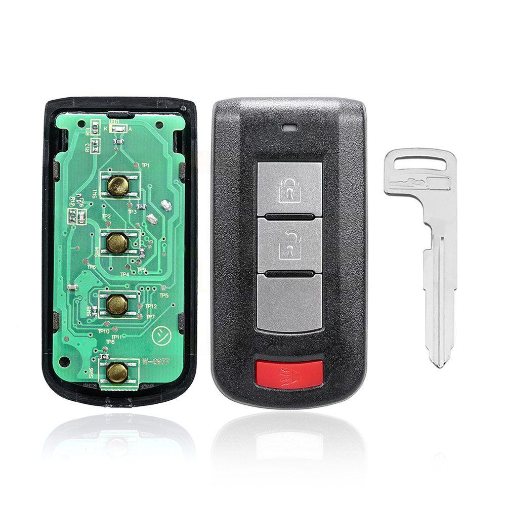Chìa Khóa Điều Khiển Từ Xa 3 Nút 433Mhz Không Chìa Khóa Cho MITSUBISHI Outlander (2006-2019)