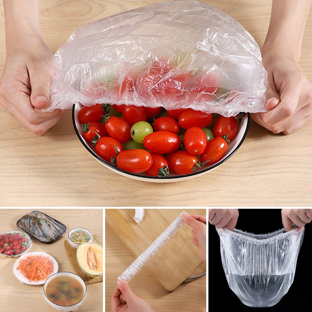 Set 10/50/100 Tấm Màng Bọc Thực Phẩm Bảo Quản Tủ Lạnh Nhà Bếp Dùng Một Lần