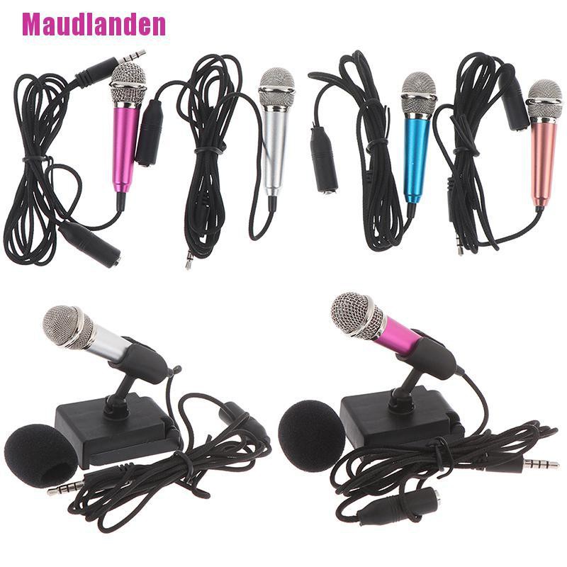 Micro Hát Karaoke Mini Giắc Cắm 3.5mm Cho Điện Thoại Pc