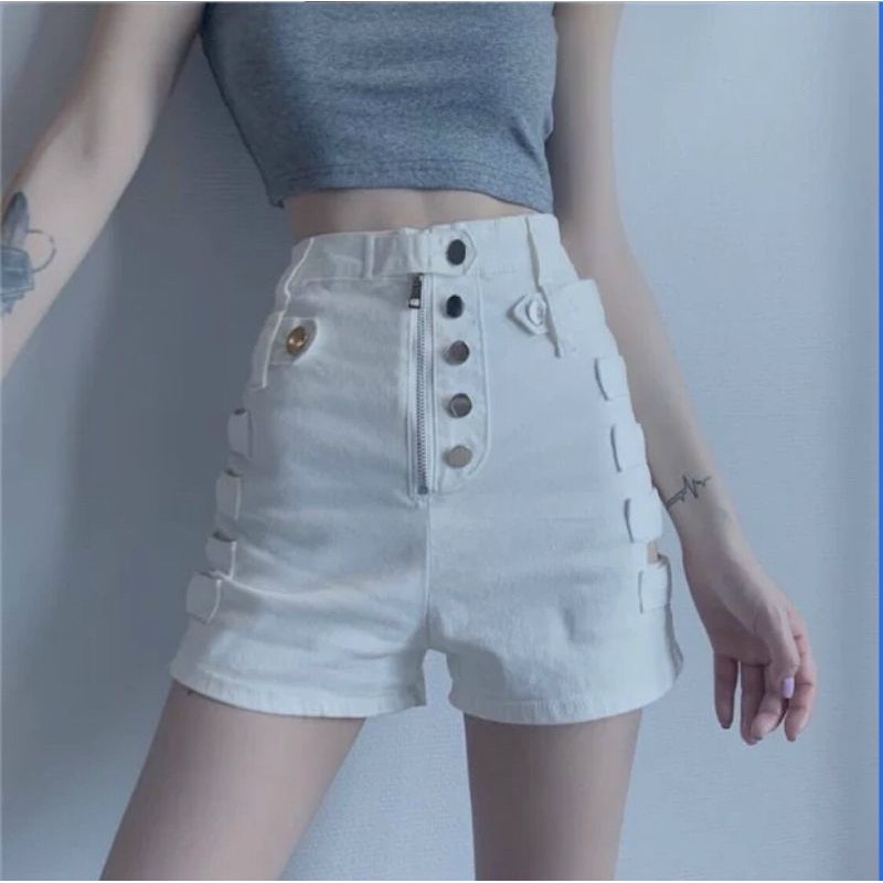 [Mã FAXANH55 giảm 10K đơn 50K] Quần kaki short 6 nút kèm đai hai bên