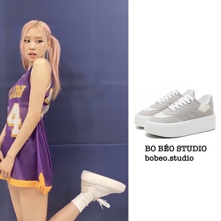 (HÀNG ORDER) Giày sneaker Rosé BLACKPINK loại không răng cưa đế bánh mì 4c