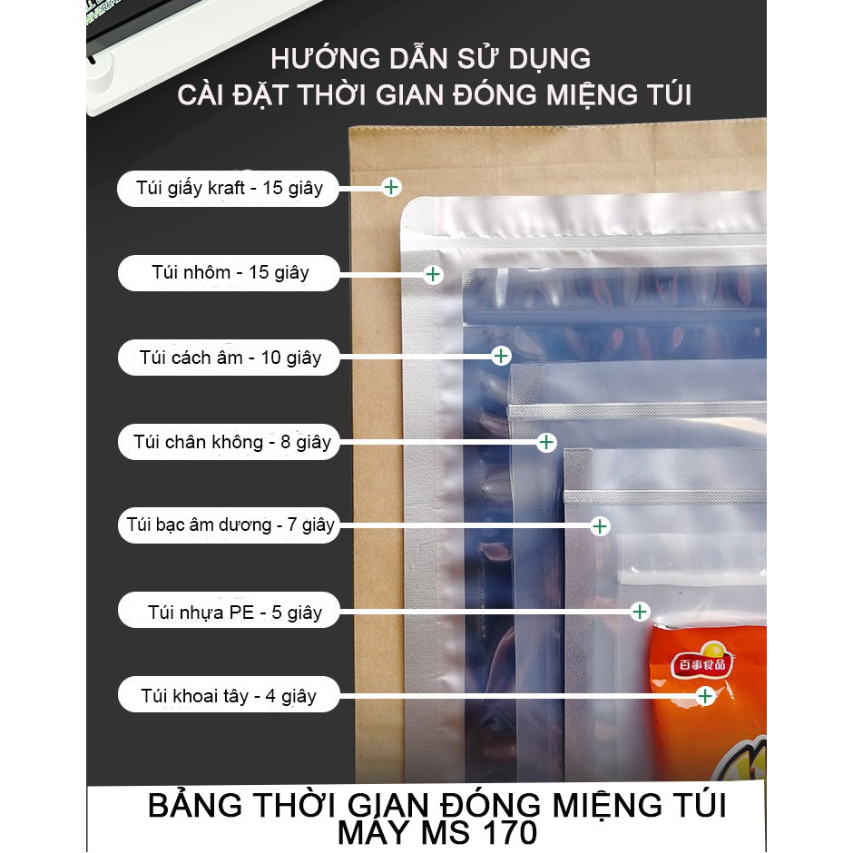 RE0616-Máy hút chân không không kén túi Magic MS170-máy hút chân không công nghiệp- máy hút thực phẩm khô và ướt - MS170