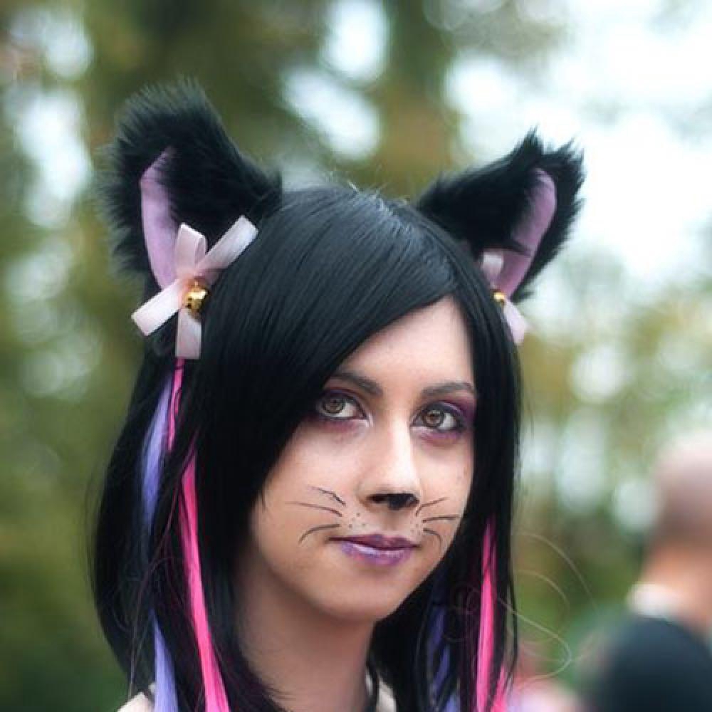 Căp kẹp tóc kiểu tai mèo hóa trang Halloween 6 màu lựa chọn