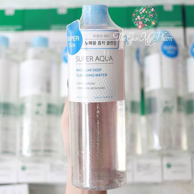 Nước tẩy trang Missha Super Aqua Micellar Deep Cleansing Water 500ml