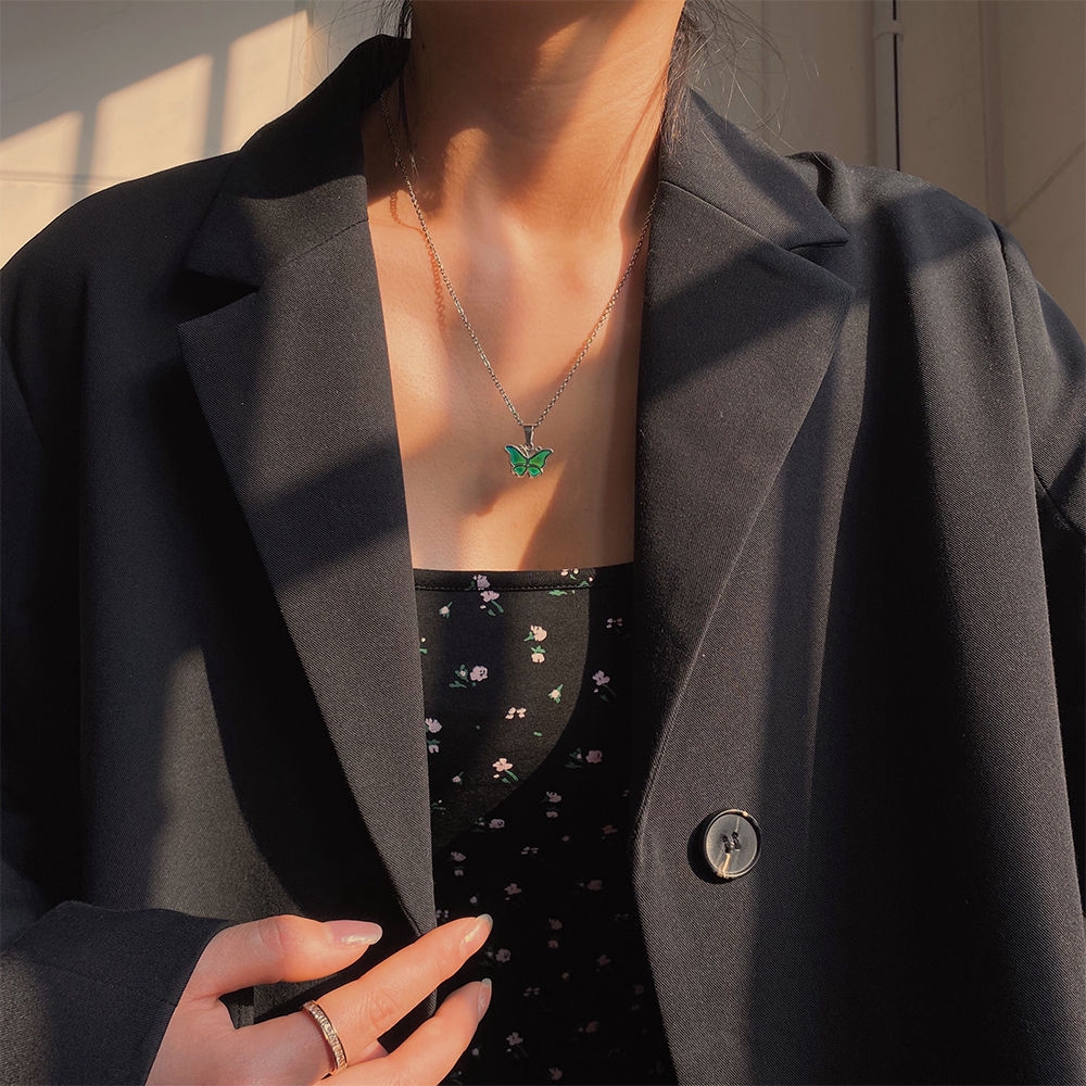 Dây Chuyền Mặt Hình Bướm Thay Đổi Màu Sắc Theo Nhiệt Độ 22351