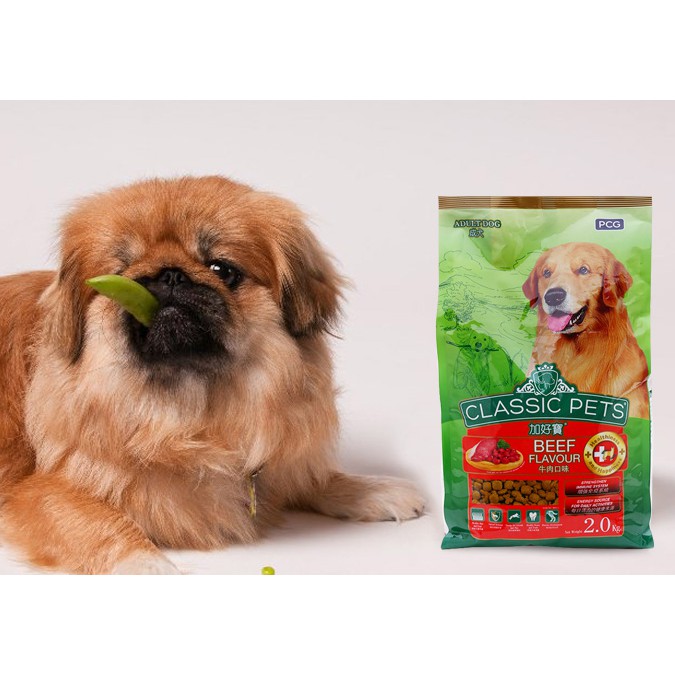 [COMPO 5 Gói ]Thức ăn cho chó trưởng thành classic pets Adult vị thịt bò 400g - Jpet shop