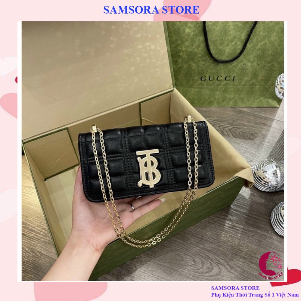 Túi xách nữ đeo chéo dáng công sở trẻ trung hàn quốc kiểu dáng xếp ly Samsora store KN2118