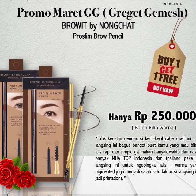 (hàng Mới Về) Bút Chì Kẻ Lông Mày Mini Natcha Beauty X | BigBuy360 - bigbuy360.vn