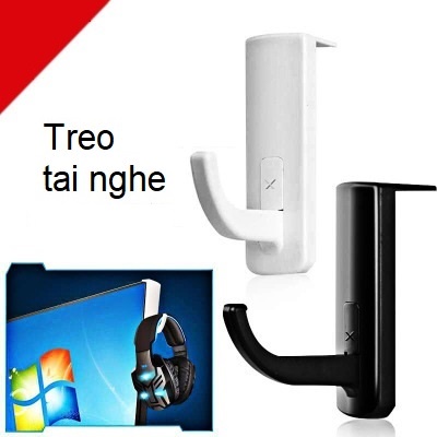 Móc treo tai nghe, giá đỡ treo tai nghe dán màn hình có thể dùng treo đồ