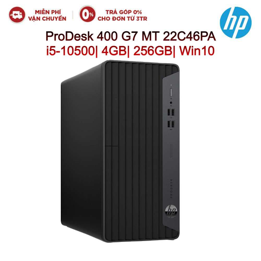 Máy tính để bàn PC HP ProDesk 400 G7 MT 22C46PA i5-10500| 4GB| 256GB| Win10
