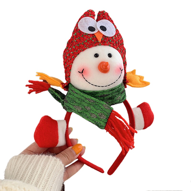 Băng đô cài tóc hình người tuyết/ông già noel dễ thương dùng làm phụ kiện chụp ảnh trang trí dịp giáng sinh
