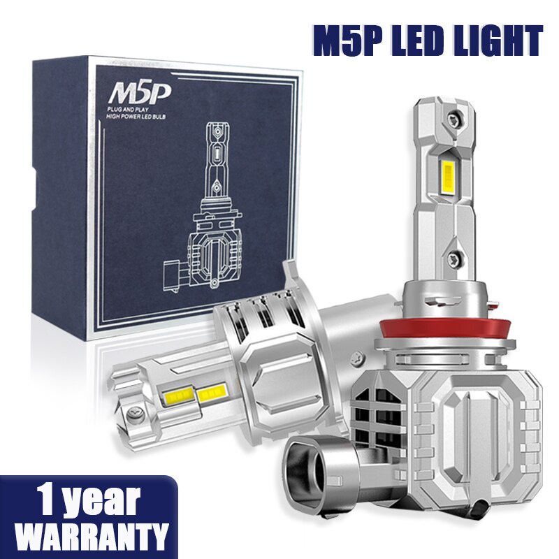 2 Bóng Đèn Pha led M5P 90W 20000LM Mini H4 led H7 H11 H8 HB4 HB3 9005 9006 Cho Xe Hơi