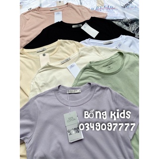 Áo Phông Nữ Basic Trơn GÊ(trộn phom)
