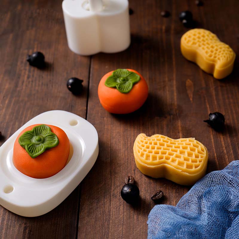 Khuôn Nhấn Tạo Hình Làm Bánh Đậu Phộng &amp; Đậu Phộng 3D DIY Bằng Tay Trung Thu