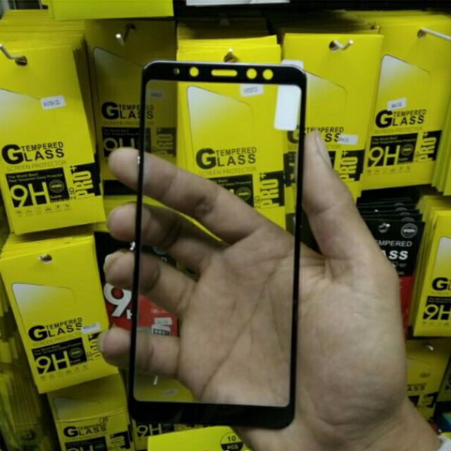 Kính phủ full màn 9D galaxy A8/A8 plus 2018