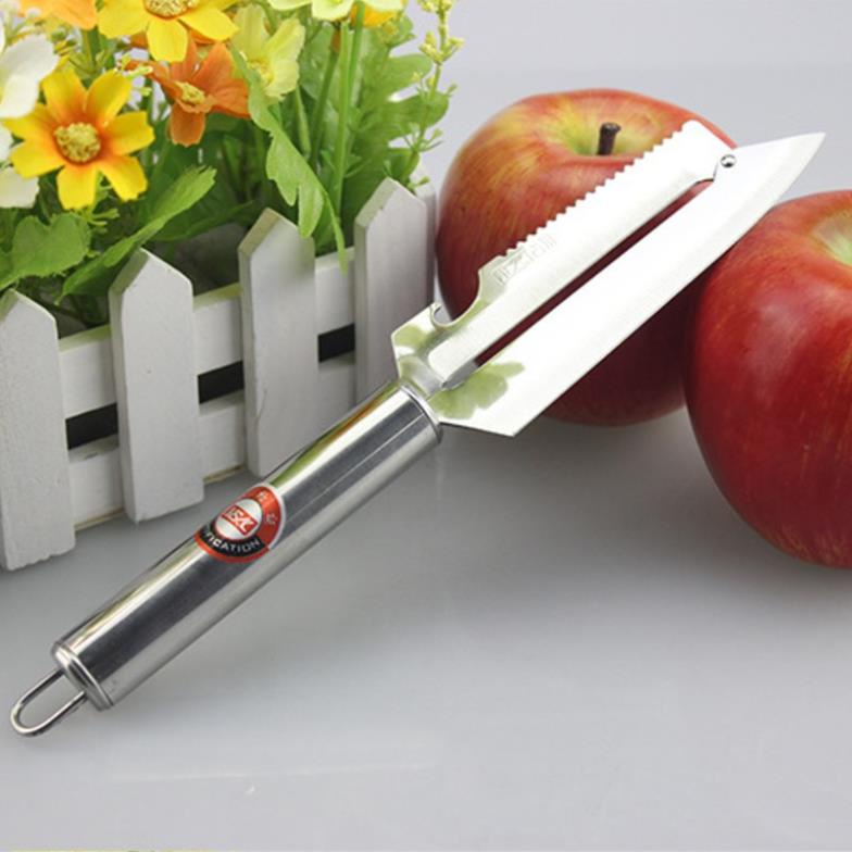 Dao Inox Cầm Tay Nạo Và Bào Sợi Rau Củ Quả Đa Năng Cực Tiện Lợi An Toàn Khi Sử Dụng Hàng Cao cấp