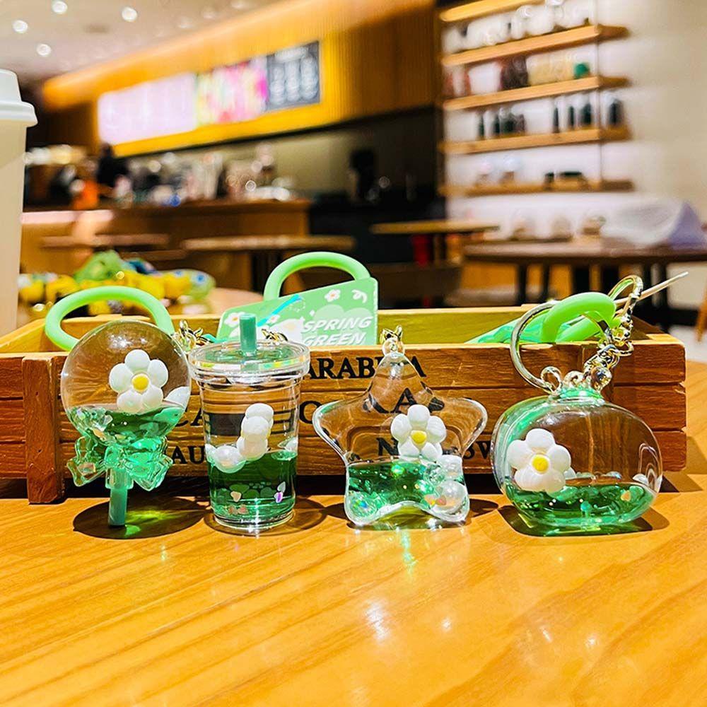 Móc Khóa Hình Bình Trà Sữa Mini Bằng Acrylic Thời Trang