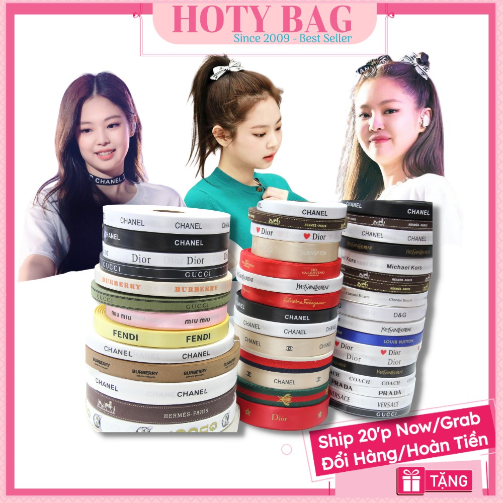 Ruy Băng Buộc Tóc Jennie Blackpink Các Hãng Loại Đẹp, Ruy Ban Các Hãng Có Sẵn Loại Cao Cấp